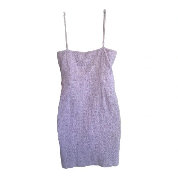 Lulus Lilac Textured Spaghetti Strap Mini Dress Size M - Picture 4 of 7